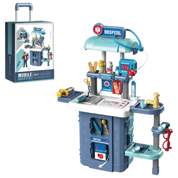 Joc de rol Essa Toys Mobile Hospital 3+ / Set de doctor photo 3