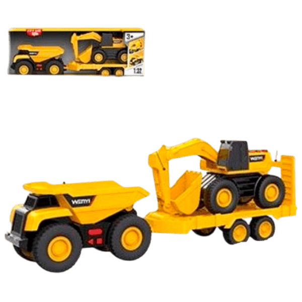 Set de mașini Wenyi Basculantă WY1106A-3  / / Black Yellow photo 1