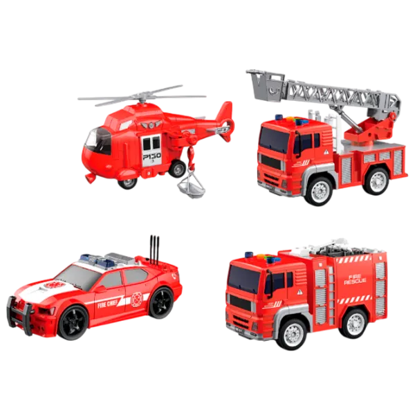 Set de mașini Wenyi Mașini de pompieri WY550-4  / / White Red photo 2