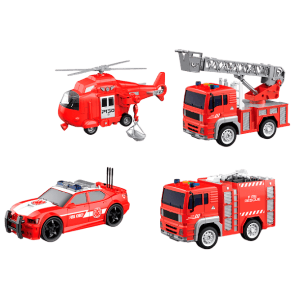 Set de mașini Wenyi Mașini de pompieri WY550-4  / / White Red photo 2