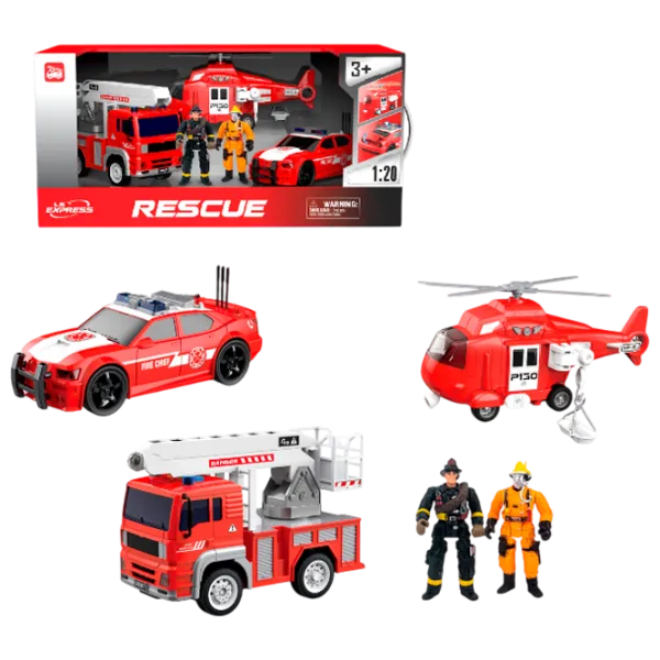 Set de mașini Wenyi Mașini de pompieri WY550-3  / / White Red photo 1