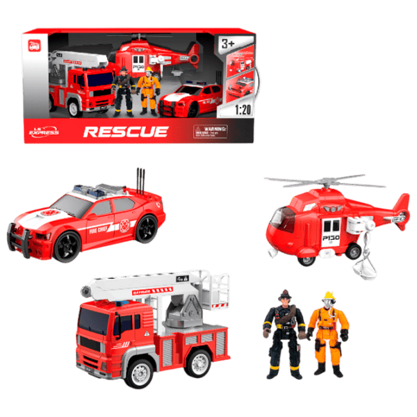 Set de mașini Wenyi Mașini de pompieri WY550-3  / / White Red photo 1