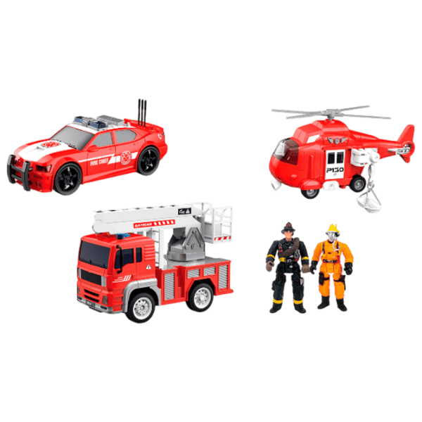 Set de mașini Wenyi Mașini de pompieri WY550-3  / / White Red photo 2