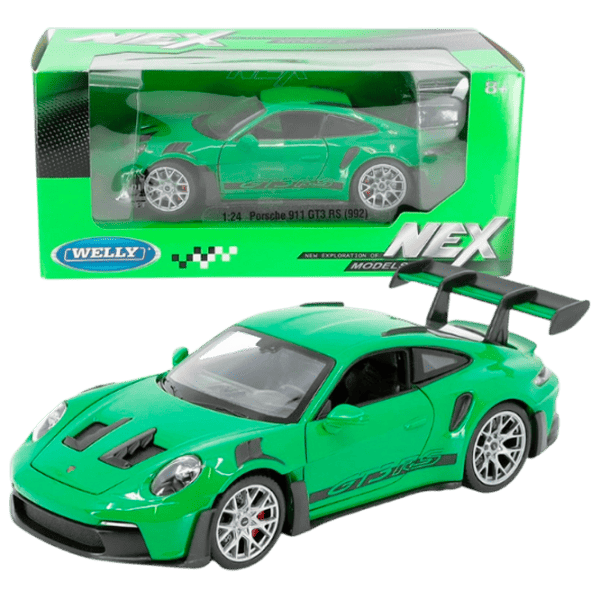 Mașină Welly PORSCHE 911 GT3 RS 24122W  / / Black Green photo 1