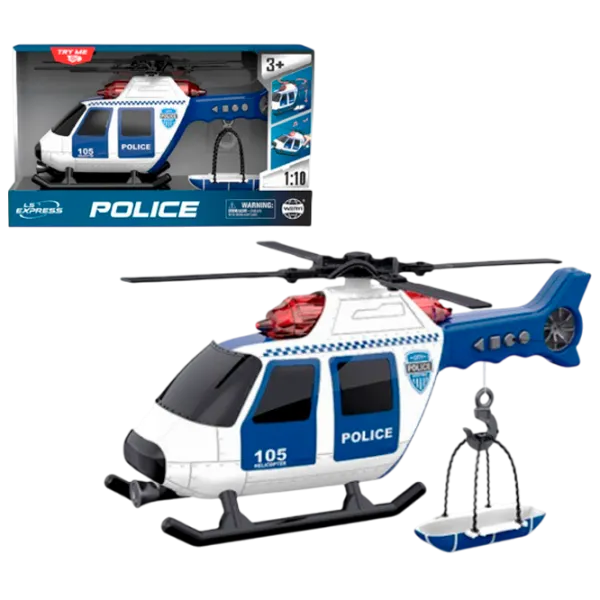 Elicopter Wenyi Poliția WY105A  / / Black White photo 1