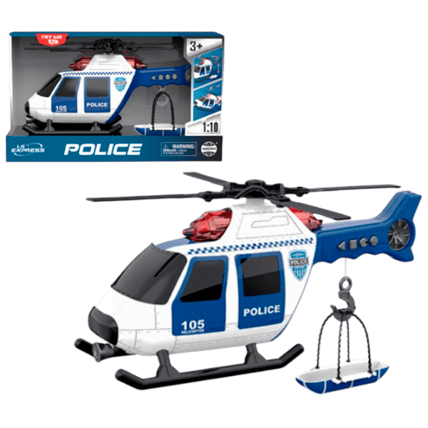 Elicopter Wenyi Poliția WY105A  / / Black White photo 1