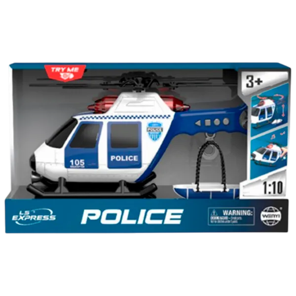 Elicopter Wenyi Poliția WY105A  / / Black White photo 3