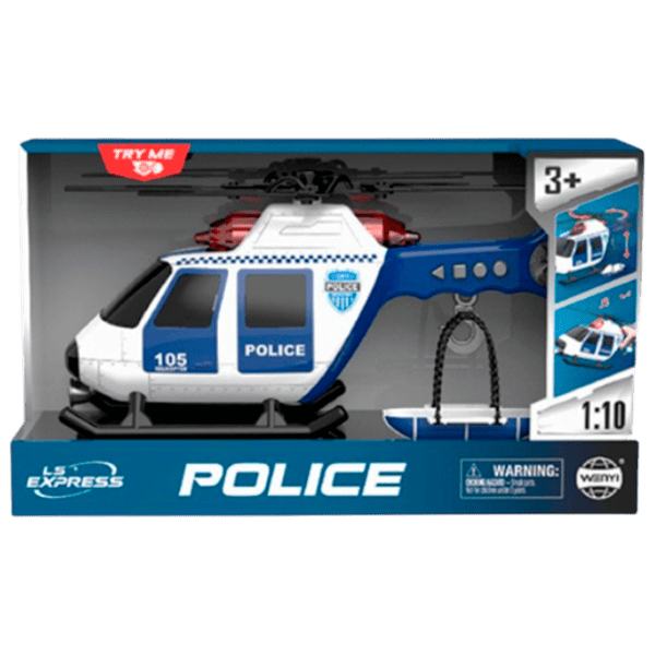 Elicopter Wenyi Poliția WY105A  / / Black White photo 3