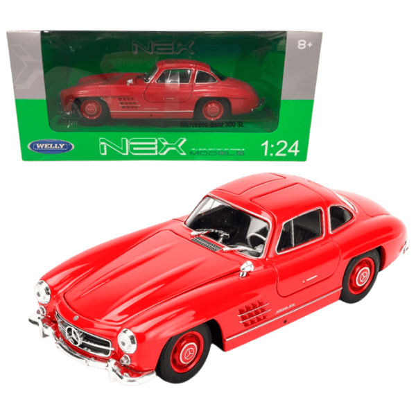 Mașină Welly Mercedes-Benz 300 SL 24064W  / / Black Red photo 1