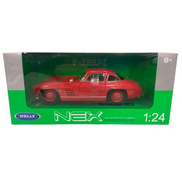 Mașină Welly Mercedes-Benz 300 SL 24064W  / / Black Red photo 8