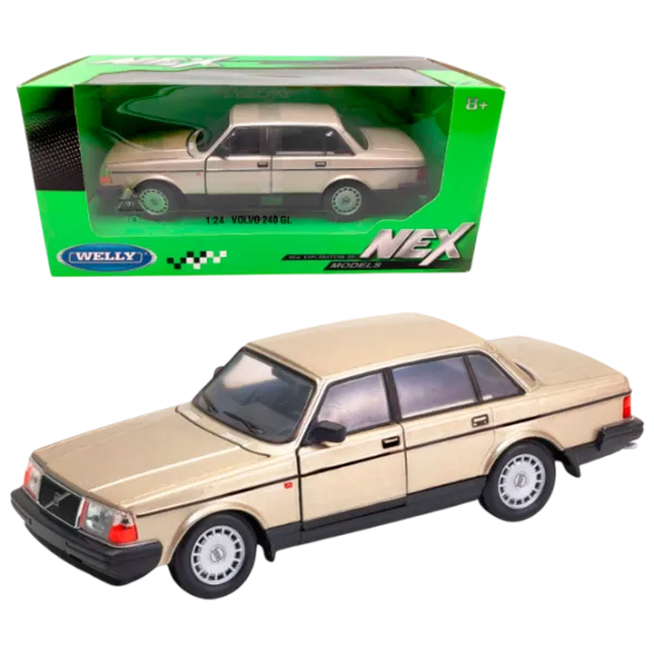 Mașină Welly Volvo 240 GL 24102W  / / Black Gray photo 1