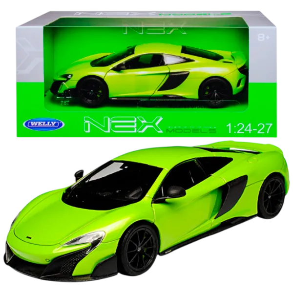 Mașină Welly MCLAREN 675LT COUPE 24088  / / Black Green photo 1