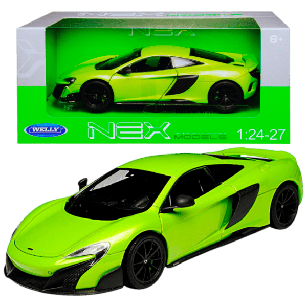 Mașină Welly MCLAREN 675LT COUPE 24088  / / Black Green photo 1