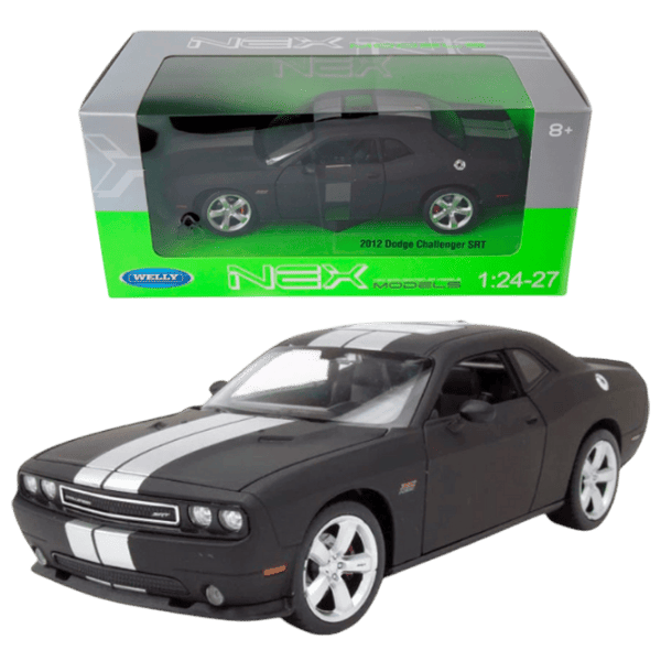 Mașină Welly DODGE CHALLENGER SRT 24088  / / White Black photo 1
