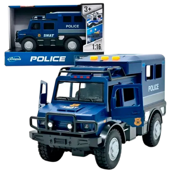Mașină Wenyi Jeep de poliție WY980B  / / Black Blue photo 1