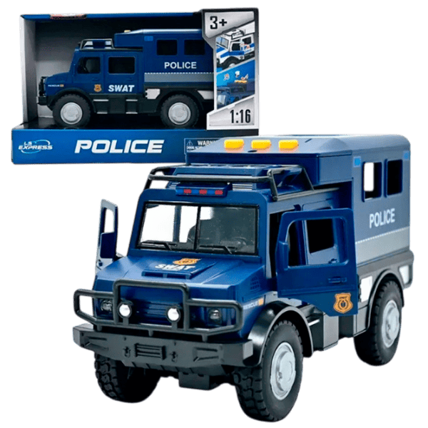 Mașină Wenyi Jeep de poliție WY980B  / / Black Blue photo 1