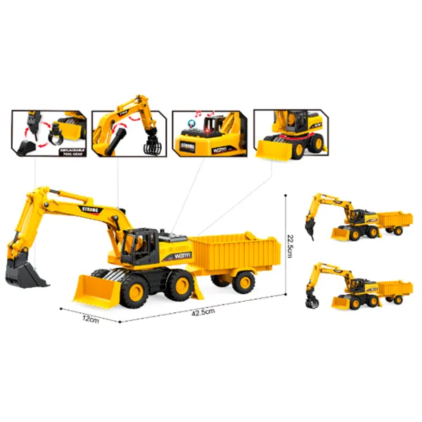 Excavator Wenyi Excavator cu remorcă WY1139ABC-1  / / Black Blue photo 4