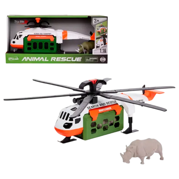 Elicopter Wenyi Salvarea animalelor WY960B  / / Black White photo 1