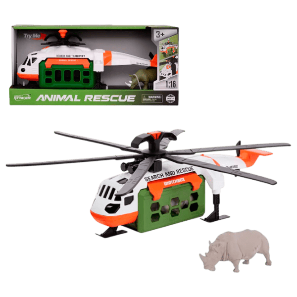 Elicopter Wenyi Salvarea animalelor WY960B  / / Black White photo 1