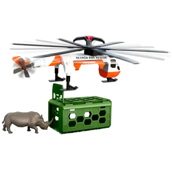 Elicopter Wenyi Salvarea animalelor WY960B  / / Black White photo 5
