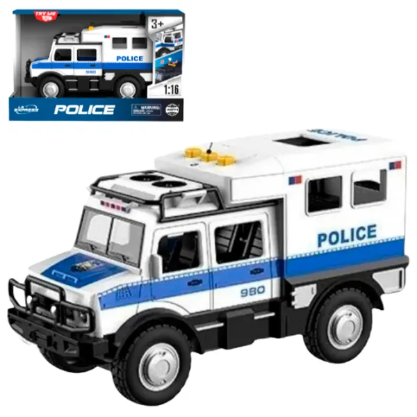 Mașină Wenyi Jeep de poliție WY980A  / / Multicolor White photo 2