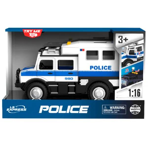 Mașină Wenyi Jeep de poliție WY980A  / / Multicolor White photo 3