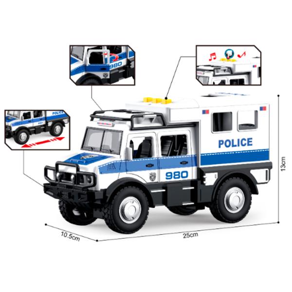 Mașină Wenyi Jeep de poliție WY980A  / / Multicolor White photo 4