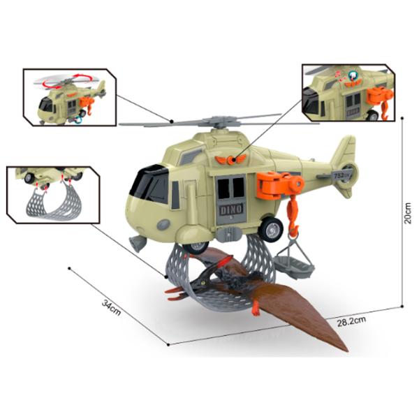 Elicopter Wenyi Elicopter cu dinozaur WY752A  / / Gray Green photo 4