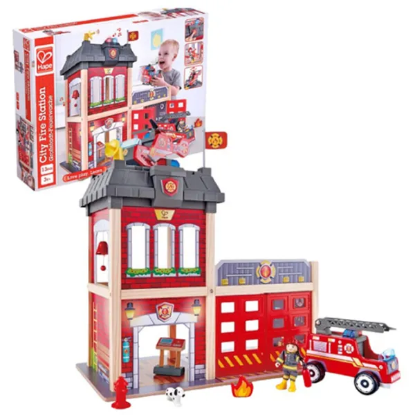 Joc de rol Hape Fire Station 3+ / Mașină photo 1