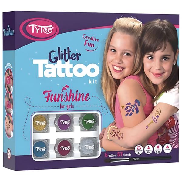Joc de rol Tytoo Glitter tattoo kit 6+ / set de frumusete  photo 1