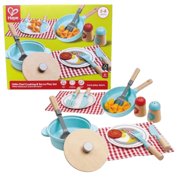 Кухонный гарнитур Hape Little Chef 3+ / набор посуды photo 1