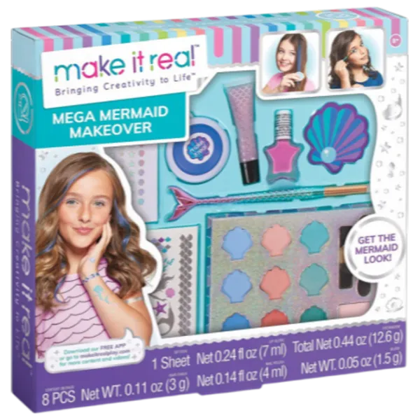 Joc de rol Make It Real The Little Mermaid 8+ / set de frumusete  photo 1