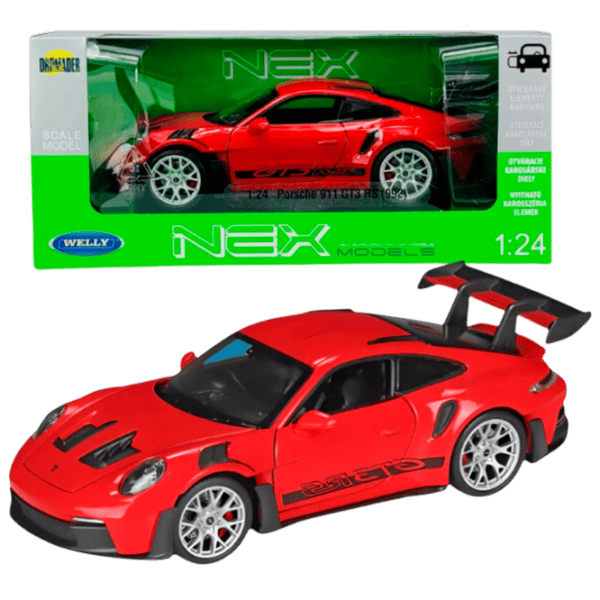 Mașină Welly PORSCHE 911 GT3 RS 24122  / / Black Red photo 1