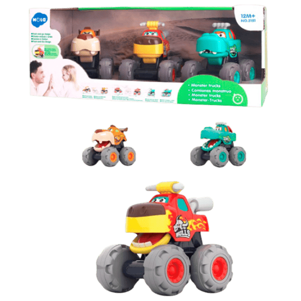 Set de mașini Hola Toys Monster Trucks A3151  / / Multicolor Multicolor photo 1