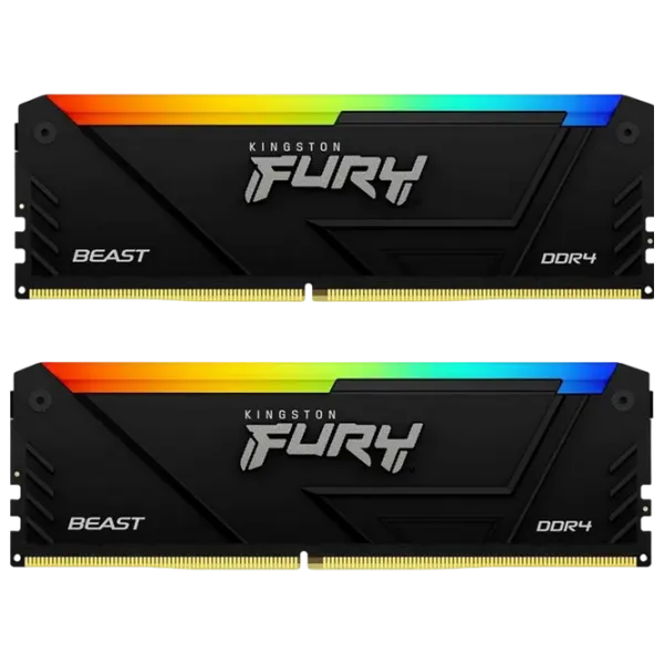 Memorie RAM Kingston FURY Beast RGB KF432C16BB12AK2/32WP DIMM / DDR4 / 32 GB photo 1