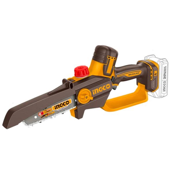 Fierăstrău cu lanţ INGCO CGSLI2066 Cu acumulator/ Yellow photo 2