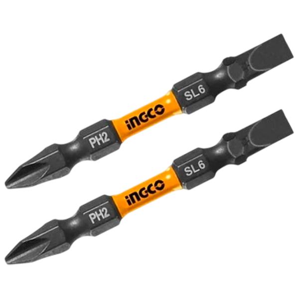Комплект бит INGCO SDBIM72HL665 Количество в наборе - 2 photo 1