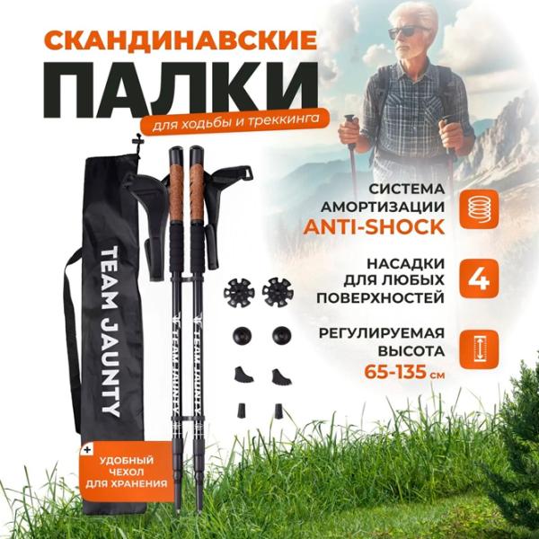 Bețe de trekking Team Jaunty 6-3JNS Aluminiu / 1350 mm photo 4