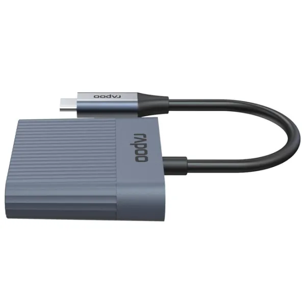 Карт-ридер RAPOO UCR-3011  USB Type-C , USB-A , SD , MicroSD / Серый photo 2