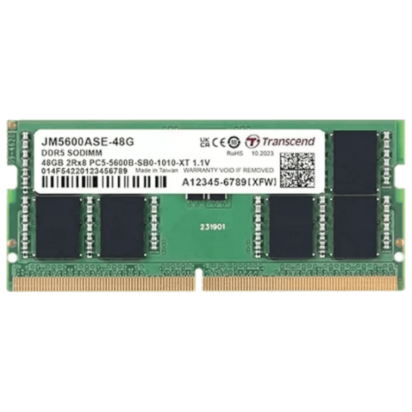Оперативная память Transcend JetRam TS6GSA64V6E5 SO-DIMM / DDR5 / 48 ГБ photo 1
