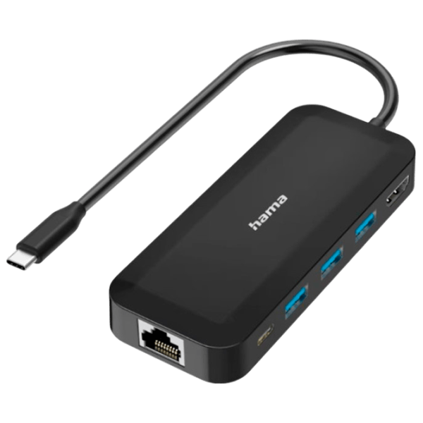 Adaptor Hama 300080 USB Type-C / Black photo 1