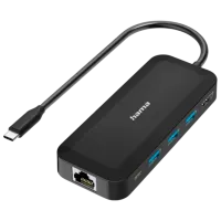 Адаптер Hama 300080 USB Type-C / Черный