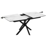 Masă de bucătărie extensibilă DecoPrim Filis MDF/ Gray photo 3