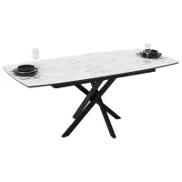 Masă de bucătărie extensibilă DecoPrim Filis MDF/ Gray photo 4