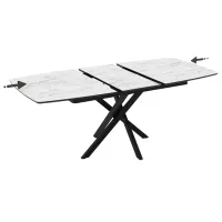 Masă de bucătărie extensibilă DecoPrim Filis MDF/ Gray photo 6