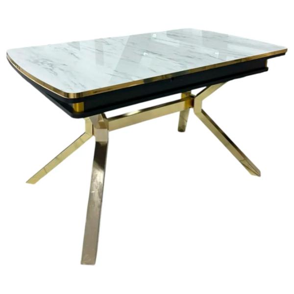 Masă de bucătărie extensibilă Magnus Nova PAL/ White photo 1