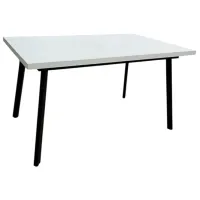 Masă de bucătărie extensibilă Magnus Lini MDF/ White