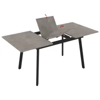 Masă de bucătărie extensibilă Magnus Lini MDF/ White photo 4