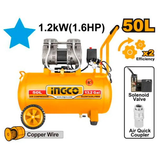 Компрессор INGCO ACS112501 / Поршневой photo 1