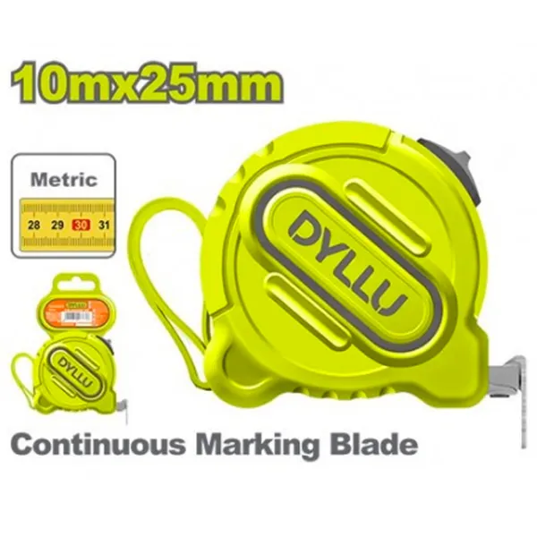 Рулетка DYLLU DTMT1250M 10 м / Зеленый photo 1